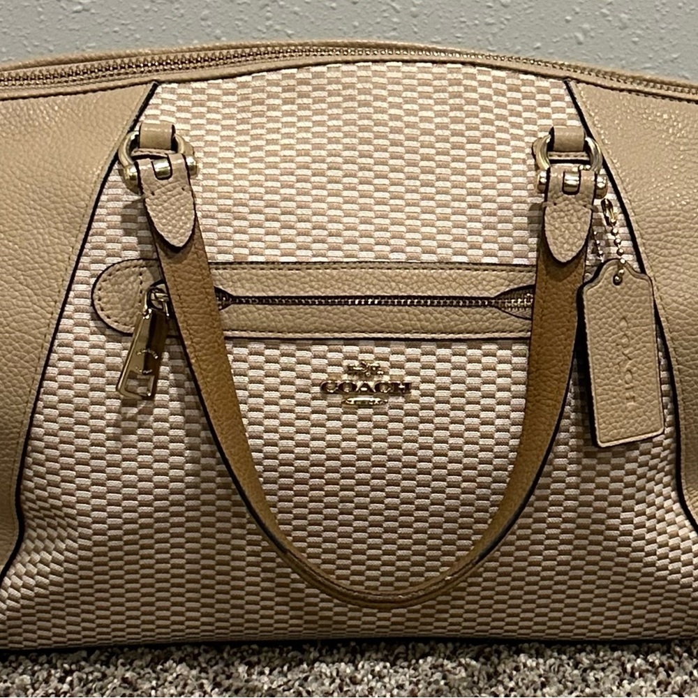 Coach Tan and Cream Women's Bag